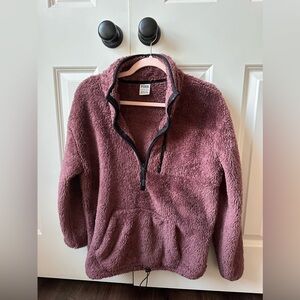 Pink soft quarter zip